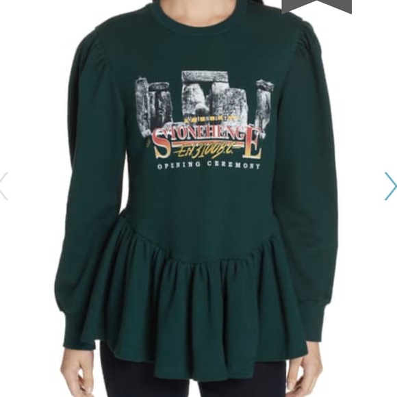 Opening Ceremony Stonehenge Peplum Sweatshirt - Picture 4 of 6